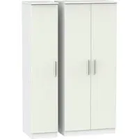 Knightsbridge 3-Door Wardrobe - Cashmere, Matt