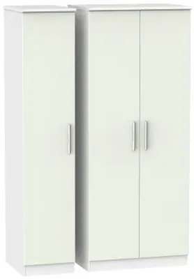 Knightsbridge 3-Door Wardrobe - Cashmere, Matt
