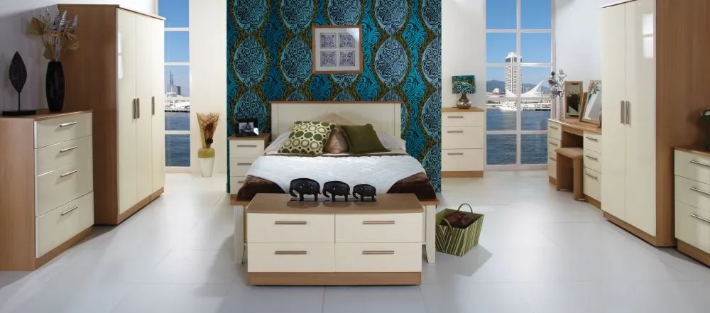 Knightsbridge 3 Door Wardrobe - Cream, Oak