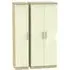 Knightsbridge 3 Door Wardrobe - Cream, Oak