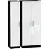 Knightsbridge 3-Door Wardrobe - White, High Gloss
