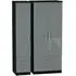 Knightsbridge 3-Door Wardrobe with 4 Drawers - Black