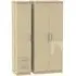 Knightsbridge 3-Door Wardrobe with Drawers - Mushroom