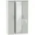 Knightsbridge 3-Door Wardrobe with Mirror - Cashmere, White