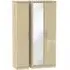 Knightsbridge 3-Door Wardrobe with Mirror - Mushroom, Oak