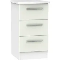 Knightsbridge 3 Drawer Bedside Cabinet - Cashmere