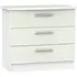 Knightsbridge 3 Drawer Chest - Cashmere