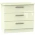 Knightsbridge 3 Drawer Chest - Cream
