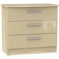 Knightsbridge 3 Drawer Chest - Mushroom, Oak