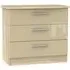 Knightsbridge 3 Drawer Chest - Mushroom, Oak
