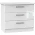 Knightsbridge 3 Drawer Chest - White