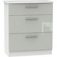 Knightsbridge 3-Drawer Deep Chest - Cashmere