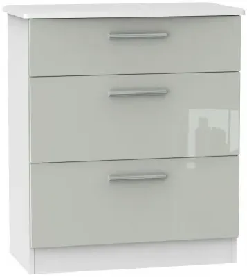 Knightsbridge 3-Drawer Deep Chest - Cashmere