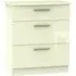Knightsbridge 3-Drawer Deep Chest - Cream