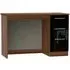 Knightsbridge 3 Drawer Desk - Black, Walnut