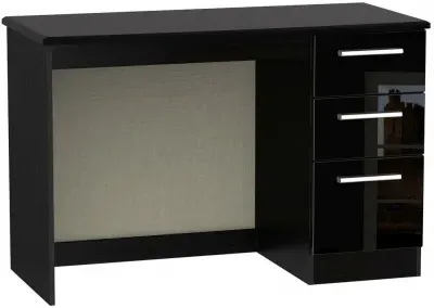 Knightsbridge 3 Drawer Desk - Black image