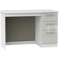 Knightsbridge 3 Drawer Desk - Cashmere, White