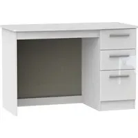 Knightsbridge 3 Drawer Desk - White