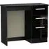 Knightsbridge 3 Drawer Single Dressing Table - Black