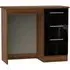 Knightsbridge 3 Drawer Single Dressing Table - Black, Walnut