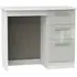 Knightsbridge 3 Drawer Single Dressing Table - Cashmere, White