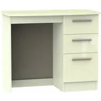 Knightsbridge 3 Drawer Single Dressing Table - Cream