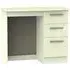 Knightsbridge 3 Drawer Single Dressing Table - Cream