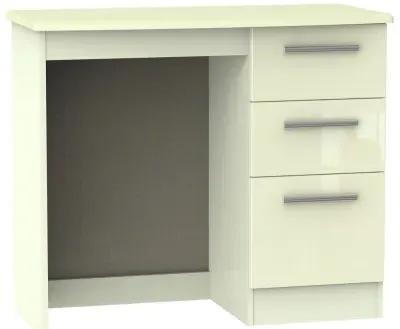 Knightsbridge 3 Drawer Single Dressing Table - Cream