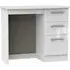 Knightsbridge 3 Drawer Single Dressing Table - White