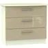Knightsbridge 3 Drawer Small Chest - Mushroom, Cream