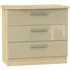 Knightsbridge 3 Drawer Small Chest - Mushroom, Light Oak