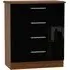 Knightsbridge 4 Drawer Chest - Black, Walnut