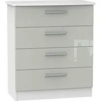 Knightsbridge 4 Drawer Chest - Cashmere, White