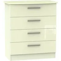 Knightsbridge 4 Drawer Chest - Cream