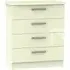 Knightsbridge 4 Drawer Chest - Cream