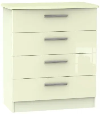 Knightsbridge 4 Drawer Chest - Cream