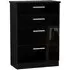 Knightsbridge 4 Drawer Deep Chest - Black