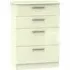 Knightsbridge 4 Drawer Deep Chest - Cream