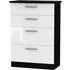 Knightsbridge 4 Drawer Deep Chest - White