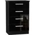 Knightsbridge 4 Drawer Midi Chest - Black