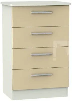 Knightsbridge 4 Drawer Midi Chest - Mushroom, Cashmere image