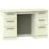 Knightsbridge 6 Drawer Double Dressing Table - Cream