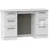 Knightsbridge 6 Drawer Double Dressing Table - White