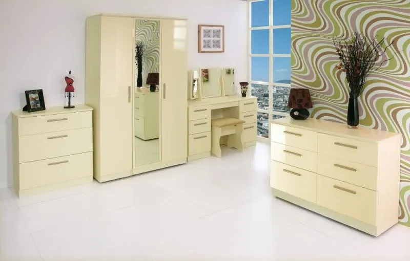 Knightsbridge 6 Drawer Midi Chest - Cream