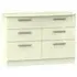 Knightsbridge 6 Drawer Midi Chest - Cream