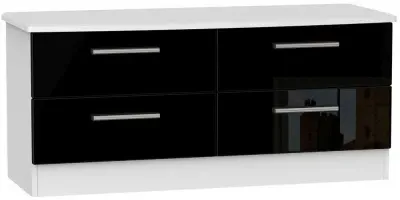 Knightsbridge Bed Box - Black, White