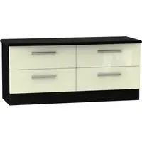 Knightsbridge Bed Box - Cream, Black