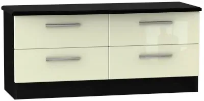 Knightsbridge Bed Box - Cream, Black