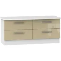 Knightsbridge Bed Box - Mushroom, White