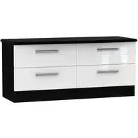 Knightsbridge Bed Box - White, Black